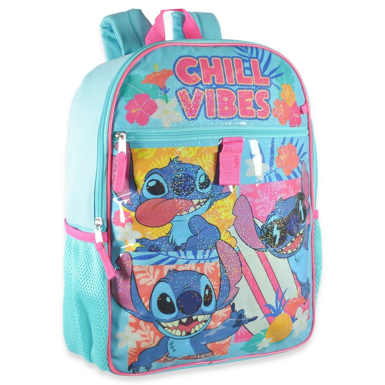 Disney Lilo & Stitch Kids' Weird but Cute with Lunch Bag 4-Piece Set Blue 