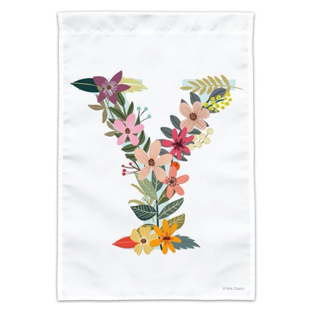 Walmart Letter Y Floral Monogram Initial Garden Yard Flag From Walmart Daily Mail