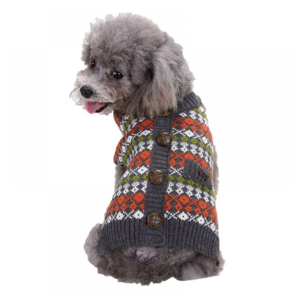 Santa Claus Sweater Pet Sweater Xmas Dog Holiday Sweaters Christmas Sweaters Cold Weather Coat