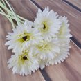 thumbnail image 3 of Langgg Artificial Chrysanthemum Simulation Floral Decor Home Party Table Centerpiece artificial Flower, White, 3 of 8