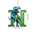 thumbnail image 4 of Adorno Acrílico Con Forma Letra N Dinosaurio para Navidad Coche Plano 2D, 4 of 4