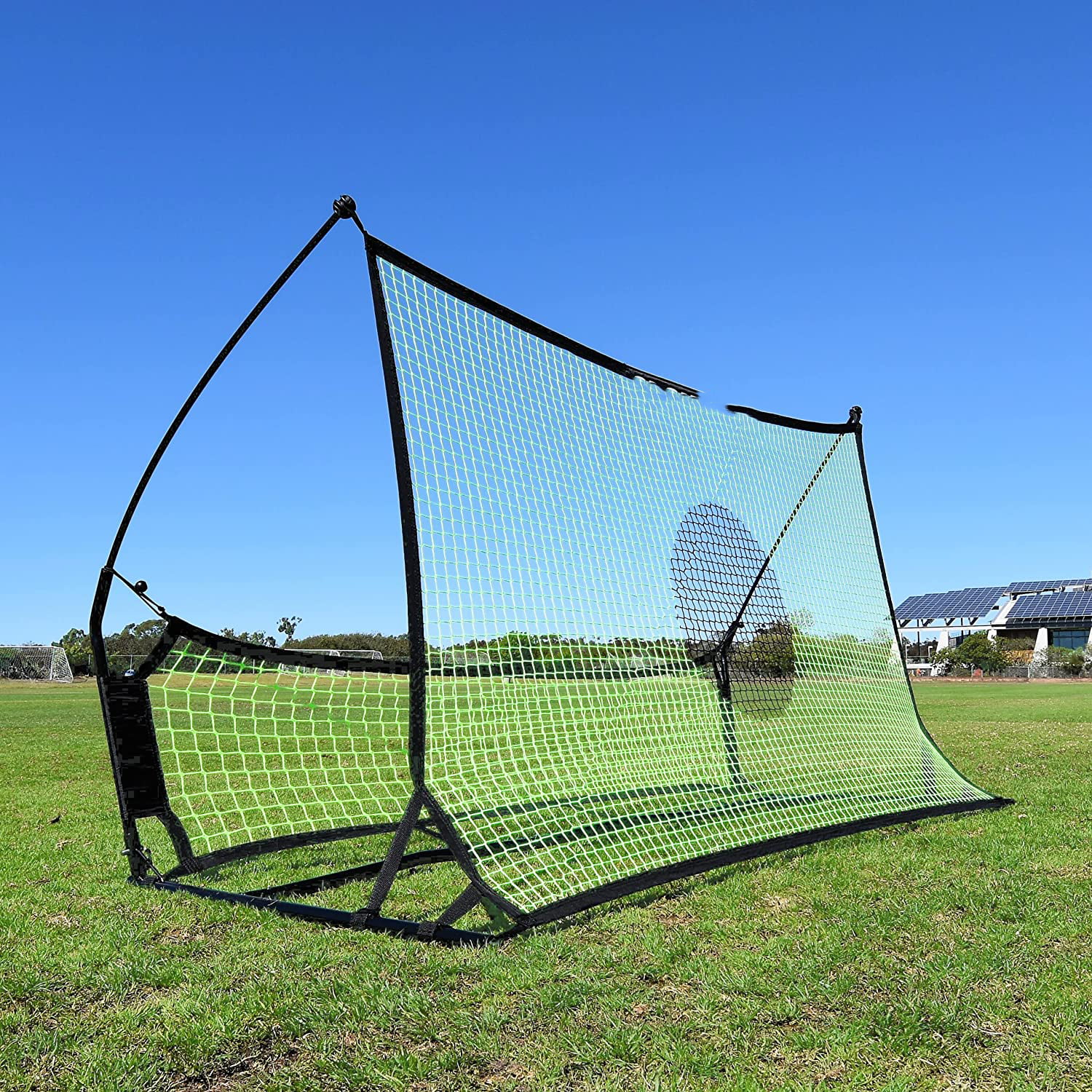 Portable Soccer Rebounder Net Volley Training Football Goal Pass Trainer Aid E 