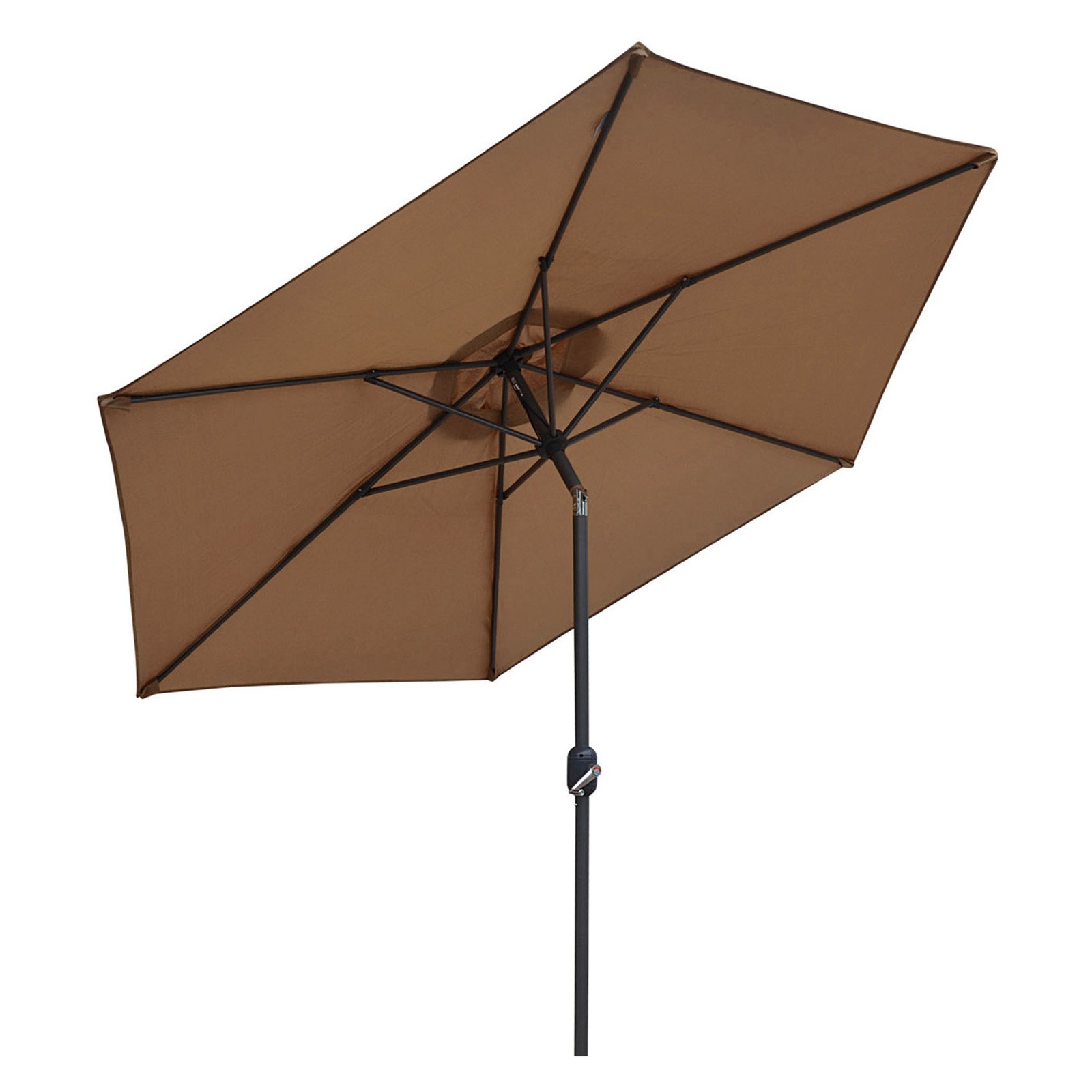 Sunrise Umbrella 8 ft. Parasol Aluminum Garden Market Patio Umbrella with Crank and Push Tilt