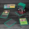thumbnail image 3 of Monster Top Loaders for Trading Cards - 25 Count 3x4" Clear Hard Plastic Protector (Green Border) - Sort Your Cards by Color- Compatible w MTG, Magic Gathering, Yugioh, Sports & More, 3 of 3