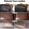 thumbnail image 3 of JJEAN-Dark Brown Leather Recoloring Balm, Leather Repair Kit for Furniture, Leather Scratch Remover, Leather Color Restorer for Couch, Car Seats, Shoes - Repair Leather Dye for Scratched and Faded Le, 3 of 3