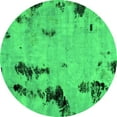 thumbnail image 1 of Ahgly Company Indoor Round Abstract Green Modern Area Rugs, 6' Round, 1 of 4