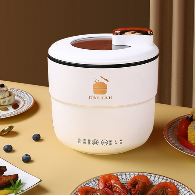 Danhjin Electric Hot Pot Mini Rice Cooker, Electric Hot Pot, Portable Mini Ramen Pot For Steaming, Stir-frying, Porridge And Noodle Soup
