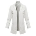 thumbnail image 1 of FashionOutfit Women's Solid Classic Double Breasted Office Work Elegant Blazer, 1 of 1