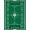 Green White, Pattern 16, variant on ODIKA Football Sideline Marker Championship Field Layout Footaball Stain Resistant Low Profile for Dorm Room, Small Living Apartment