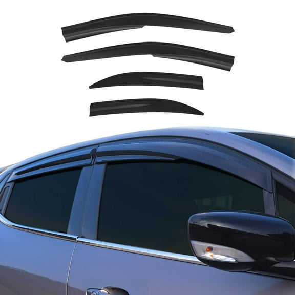 Window Visor Vent Rain Guard Deflector for Toyota Camry 2012-2015 Smoke 4 Pcs