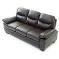 thumbnail image 3 of Glory Furniture Marta Faux Leather Sofa in Dark Brown, 3 of 5