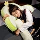 thumbnail image 4 of Pacifying Doudou Cojín De Terciopelo Junto A La Cama Bolsa Suave Respaldo Grande Cama De Dormitorio Lectura Protección De La Cintura Jugar Teléfono Móvil Cojín De Respaldo Simple, 4 of 6
