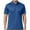 Blue, variant on Men's Casual Short Sleeve, Classic Cationic Polyester Sport Shirt with Turn-Down Collar for Everyday Wear