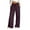 Wine(Womens Jeans), variant on ZHYou Womens Drawstring Wide Leg Jeans Elastic High Waisted Baggy Pull On Casual Trousers,Black,Size L