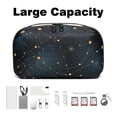 thumbnail image 3 of Constellation Oxford Cloth Waterproof USB Pouch with Hard Drive Cases, Hard Drive Bag, Charger Storage Organizer, Cable Organizer Clips - 5.9x9.44x3.14 in, 3 of 6