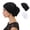 Black-white, variant on 2 Pack Lace Beanie Hat Turban Chemo Cap Cancer Headwear Head Hair Covering Wrap for Women Sleeping Cap Night Hat.