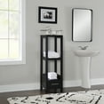thumbnail image 2 of Linon Hoover Tall Storage Cabinet, Black, 1 Drawer, 3 Shelves, 2 of 14