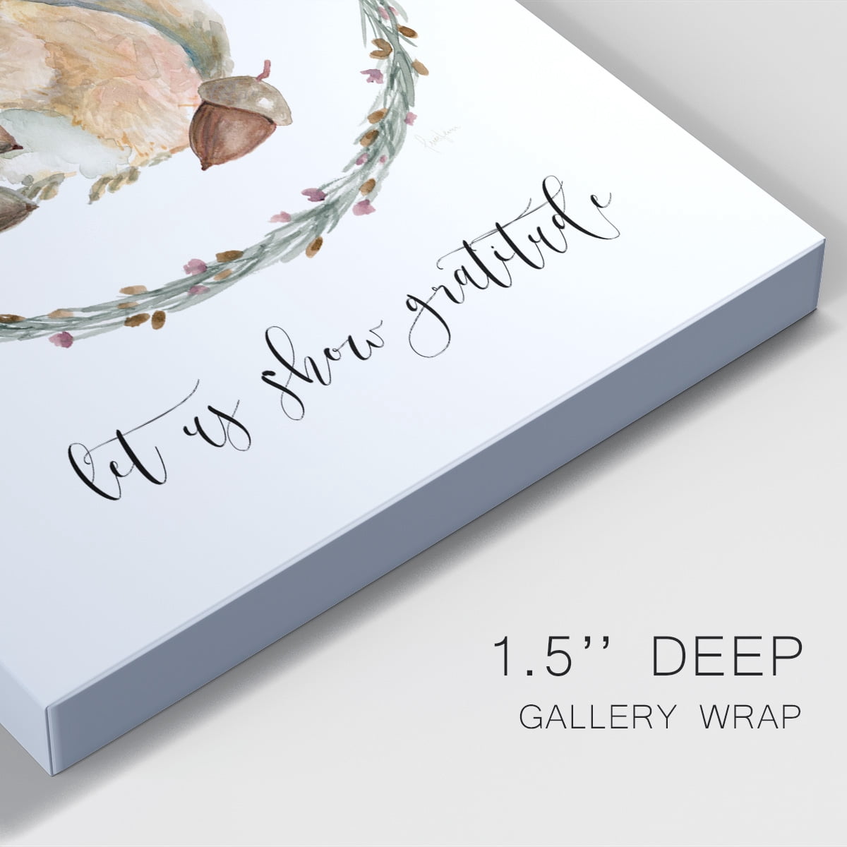 Harvest Home Squirrel Premium Gallery Wrapped Canvas - Ready to Hang