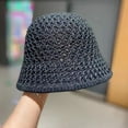 thumbnail image 3 of Pink Season Outdoor Hat Woven Foldable All Match Soft Breathable Daily Wear Polyester Big Brim Sunscreen Hat Summer Accessories, 3 of 7