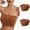 Brown a4, variant on qolati 2 Piece Womens Bandeau Bras Stretchy Seamless Comfort Breathable Gathering Bra Underwear Strapless Padded Tube Top Sprots Bras