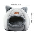 thumbnail image 3 of BKER Heywce Warm Cat Bed With Removable Washable Cushioned Pillow For Cats Puppy And Small Dogs In A Cute Cat Head Shape., 3 of 5