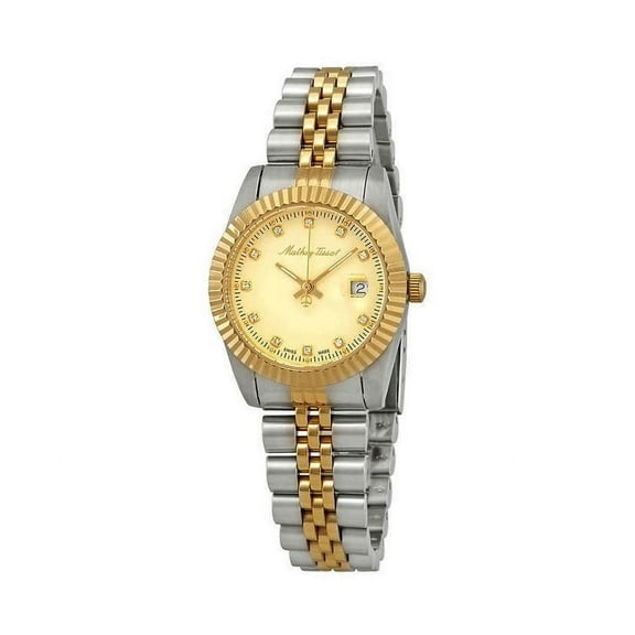 Rolly III Crystal Gold Dial Ladies Watch D810BDI