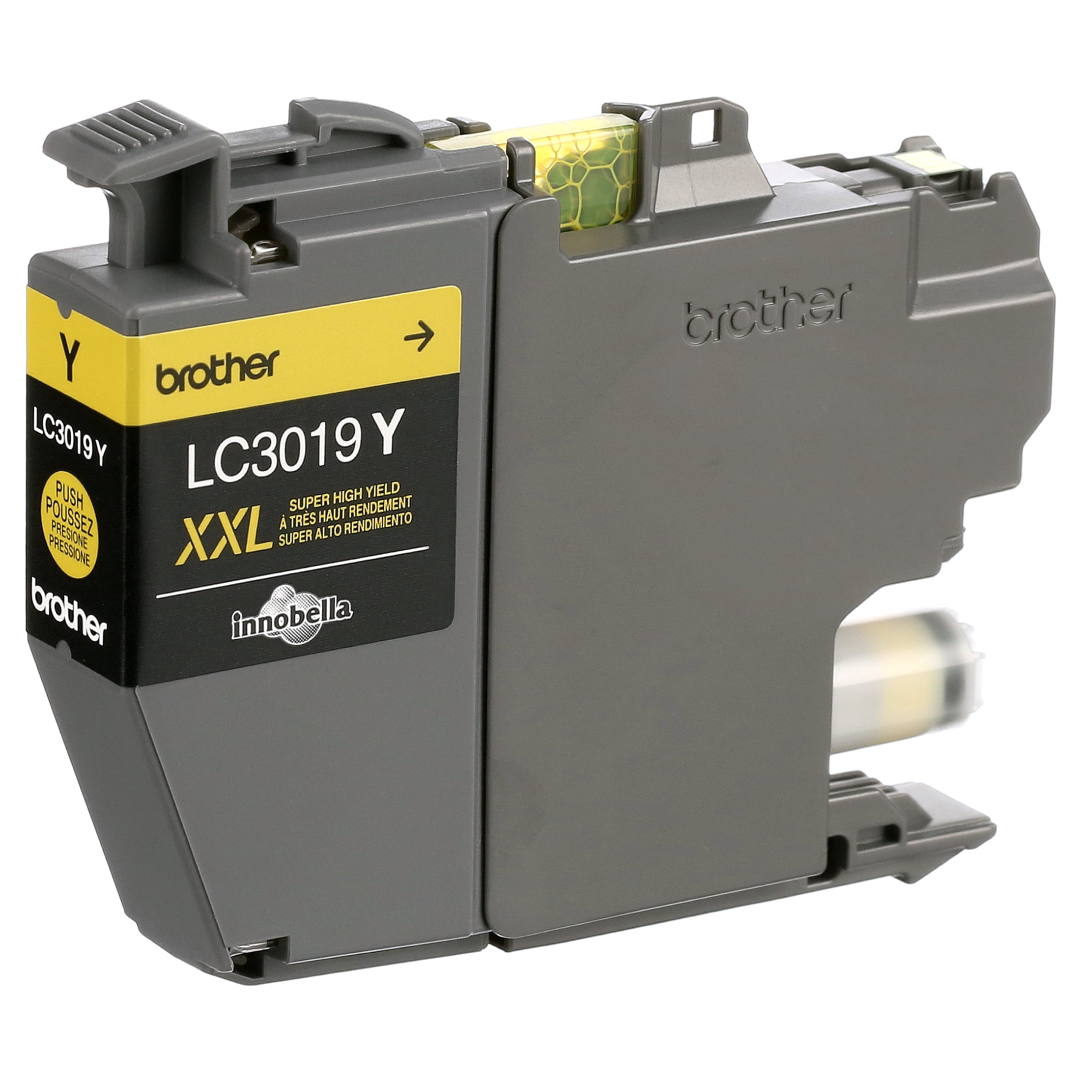 (2 pack) Brother Genuine LC3019Y Super High Yield Yellow Ink Cartridge, Page Yield Up To 1,500 Pages