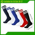 thumbnail image 7 of HEQUSIGNS 6 Pairs Kids Soccer Socks, Youth Knee Socks, Unisex Anti-slip Breathable Toddler Knee Socks, Towel Bottom Football Socks for Children Aged 5-12 to Playing Sports, 7 of 7