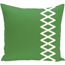 Simply Daisy 16" x 16" Lace Up Geometric Print Outdoor Pillow
