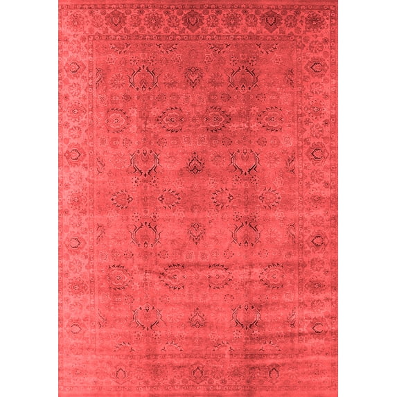 Ahgly Company Indoor Rectangle Oriental Red Industrial Area Rugs, 3' x 5'