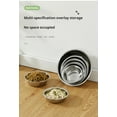 thumbnail image 4 of Lufly Stainless Steel Bowls Cat Food Bowl Metal Dog Bowls Shallow Pet Dish Thickened Metal Dog Bowls Replacement Basic Cat Bowls for Small Medium Large Dogs and Cats, Dishwasher Safe, 4 of 8