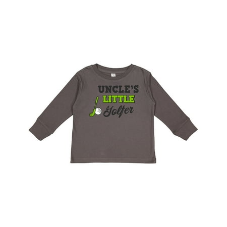 

Inktastic Uncles Little Golfer with Golf Club and Ball Boys or Girls Long Sleeve Toddler T-Shirt