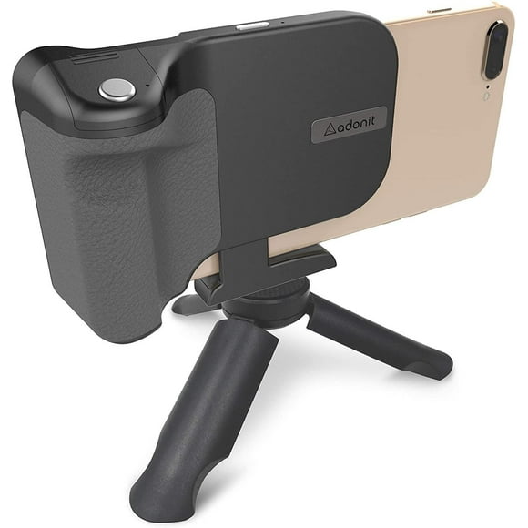 Adonit PhotoGrip Qi Bluetooth Camera Shutter Remote with 3000 mAh Wireless Charger, Black
