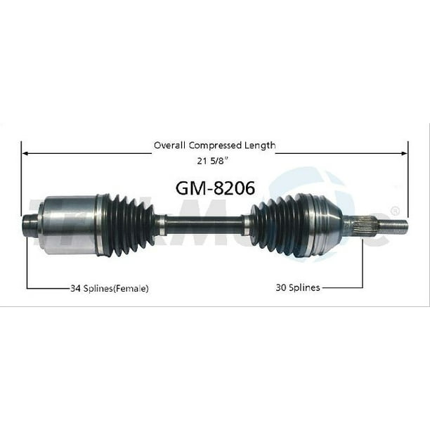 OE Replacement for 20072009 Saturn Aura Front Right CV Axle Shaft (XE