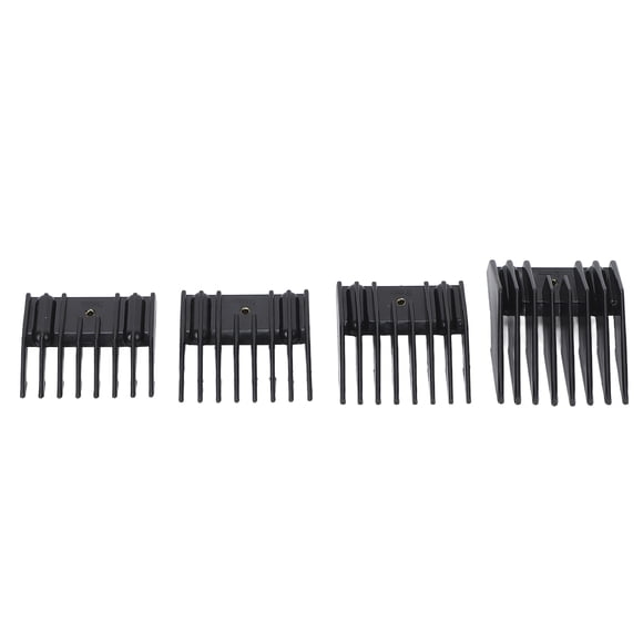 Clipper Guard, Safe Stable Firm Sturdy Compact Portable Wear Resistant ABS Alloy Hair Clipper Guide Comb 4pcs For Barber For Home For Hair Salon