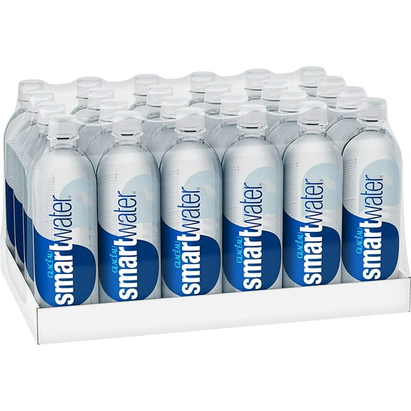 Smartwater vapor distilled premium water bottles, 20 fl oz, 24 Pack