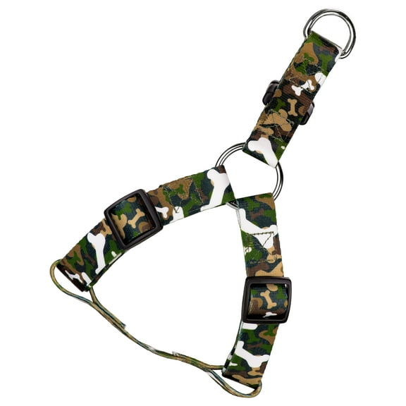 Country Brook Petz® Woodland Bone Camo Step-In Dog Harness, Medium