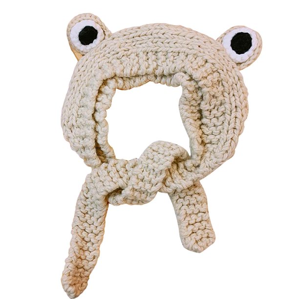 Gorro De Rana Divertido Unisex 2021, Gorro De Punto De Ganchillo Bonito, Gorro De Protección Para Los Oídos, Gorro, Gorro, Accesorio De Fotografía Para Fiesta Diaria Sweethay AP006541-05