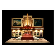The CityBuilder MULTIPLEX Cinema Low Relief LED Cardboard Model Making Kit (1:48) O Scale for Model Railroads and Cars