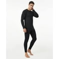 thumbnail image 2 of LAPASA Men's Heavyweight Thermal Underwear Long John Set Fleece Lined Base Layer Top and Bottom M24, 3. Heavyweight Black Set, Medium, 2 of 3