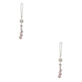 thumbnail image 2 of QualitChoice Rear View Mirror Accessories Crystal Ball Pendant Graceful Rhinestone Pretty Charm Hanging Ornament for Women Girls pink 2Set, 2 of 6