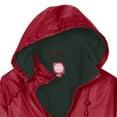 thumbnail image 3 of totes Womens Rain Jacket with Hood Rain Coat for Women Waterproof Womens Coats, Merlot, Medium, 3 of 8