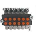 thumbnail image 2 of SEBLAFF 6 Spool 13 GPM Hydraulic Directional Control Valve, 3600 PSI SAE Ports Double Acting Monoblock Hydraulic Valve with Joystick, 2 of 6