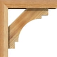 thumbnail image 3 of Ekena Millwork 4"W x 14"D x 14"H Merced Block Rough Sawn Bracket w/ Offset Brace, Western Red Cedar, 3 of 25