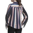 thumbnail image 2 of Women's Woven Fringe Snap Front Shirt, 2 of 2