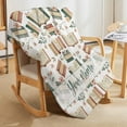 thumbnail image 6 of Books Blanket Gifts for Book Lovers - Vintage 50x60 Inches Reading Throw Blanket for Library - Soft Fuzzy Comforter for Couch Sofa Bed - Bedroom Decor for Read Lovers, 6 of 10