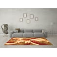 thumbnail image 3 of Ahgly Company Indoor Round Abstract Orange Modern Area Rugs, 7' Round, 3 of 4
