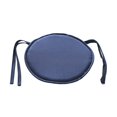 thumbnail image 1 of Ramiter Round Chair Cushion Tie Rope Style Dual Size Optional Solid Color Home Fabric Thickened Dining Chair Cushion Round Stool Seat Pad Lumbar Back Support for Car, 1 of 5