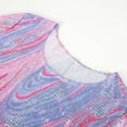 thumbnail image 4 of KHONTS Women's 60s 70s Hippie Disco Dress Retro Disco Outfit Sequin Floral Dresses Pink XL, 4 of 7