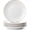 White, variant on White ceramic dinnerware set, 12 pieces, 10.5-inch gold-rimmed plates, classic design, suitable for formal dinners.